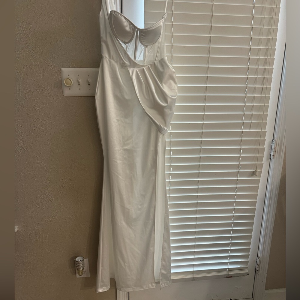 Beautiful white corset gown